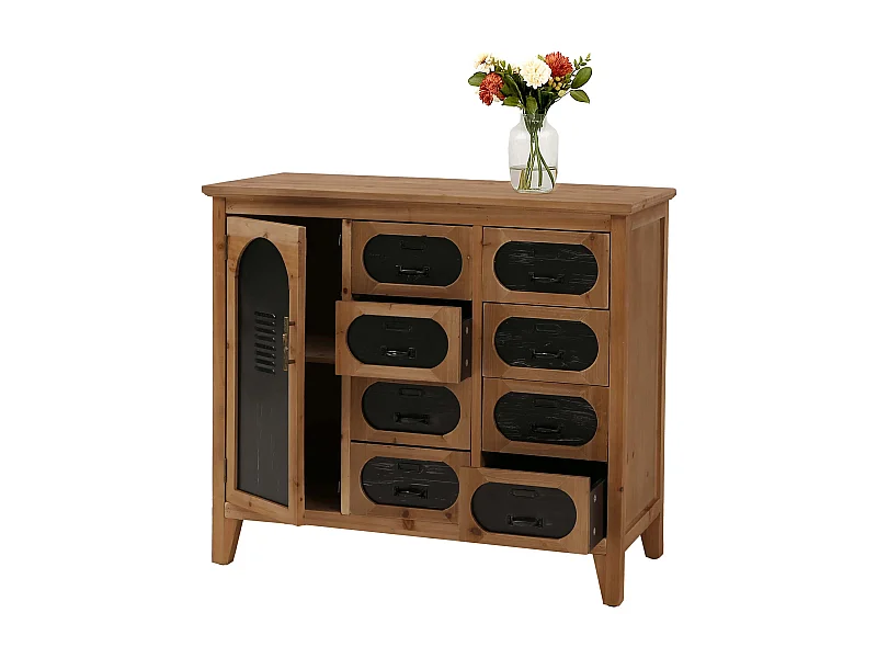 Commode de pharmacien MCW-O63,  Corps naturel