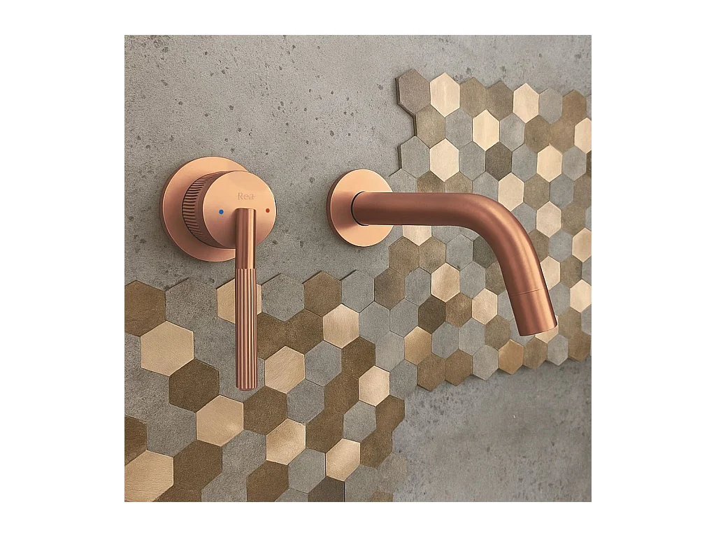 Torneira Para Lavatório Rea Argon Brush Copper