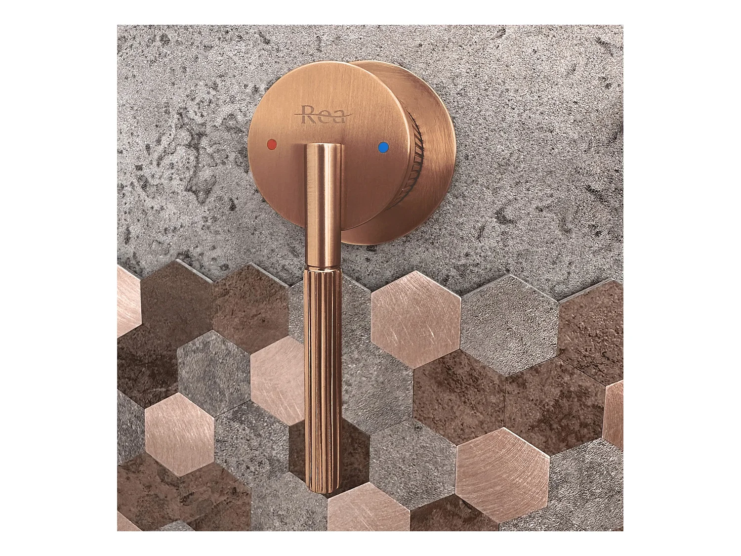 Torneira Para Lavatório Rea Argon Brush Copper