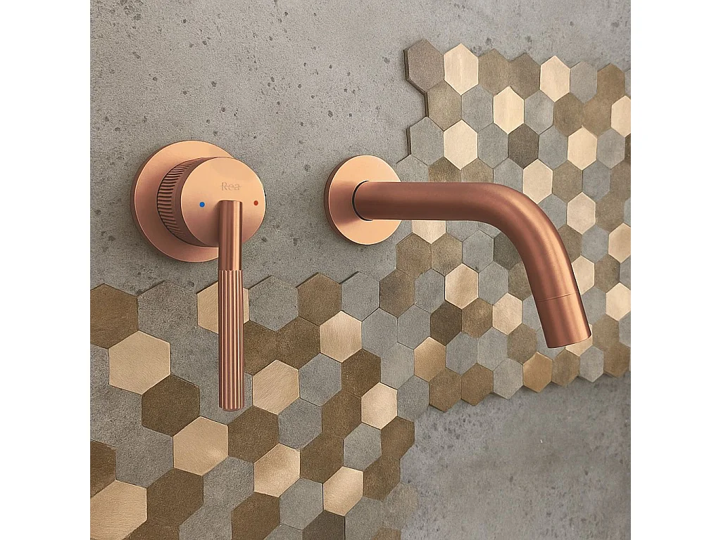 Robinet De Lavabo Rea Argon Brush Copper