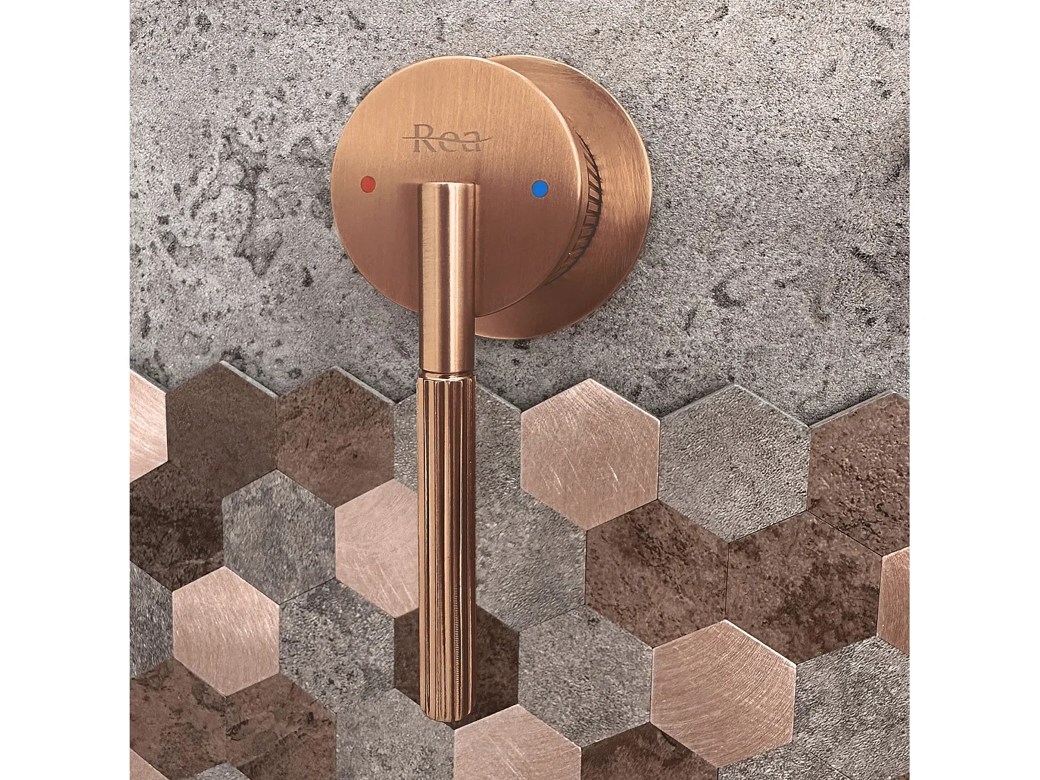 Robinet De Lavabo Rea Argon Brush Copper
