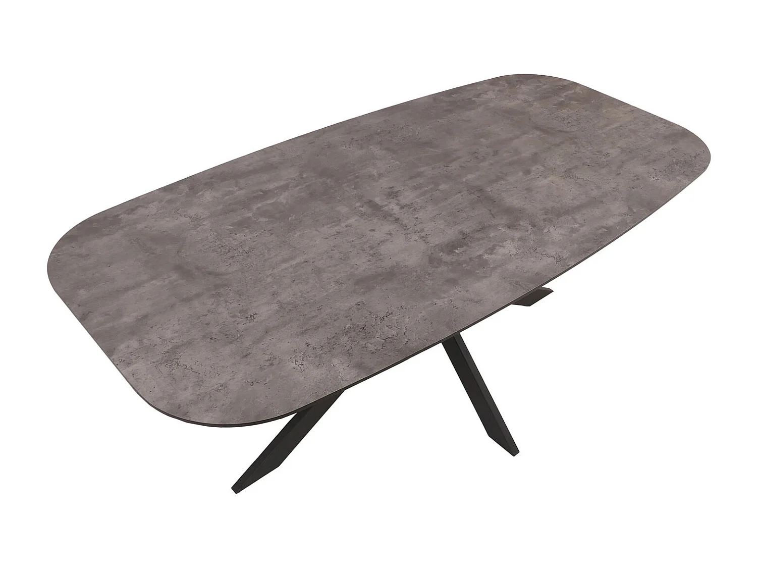 Spisebord MCW-O56,  grå stenlook
