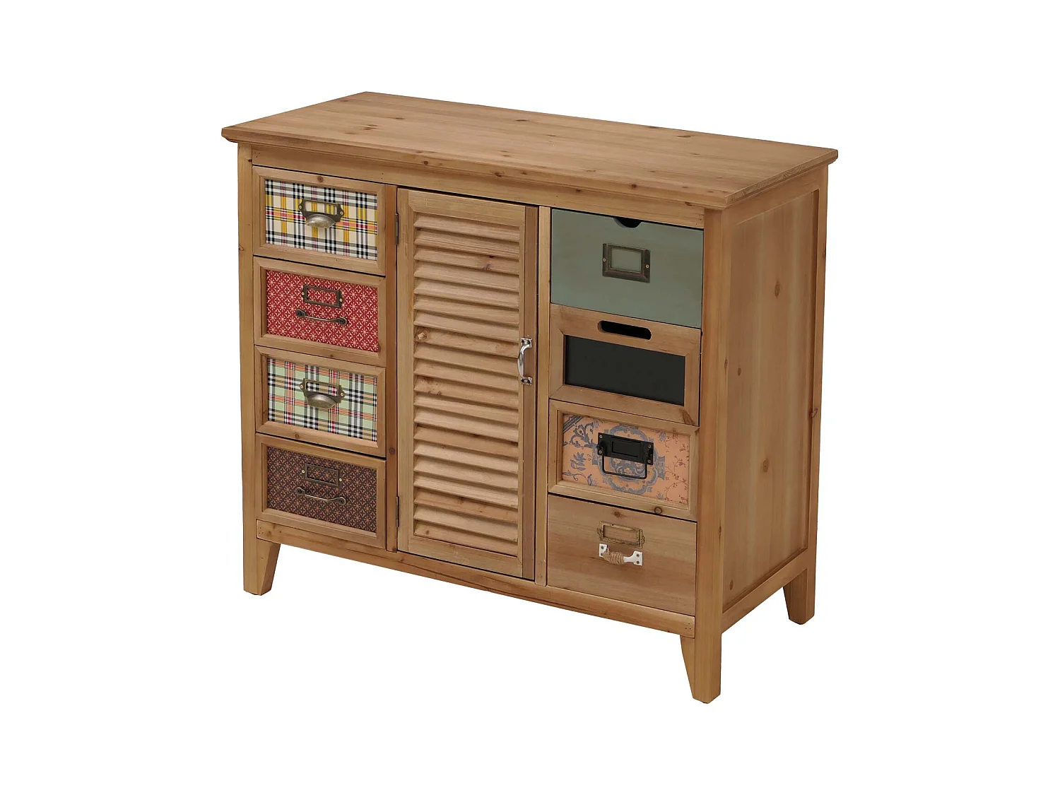 Komoda aptekarska MCW-O63,  korpus w kolorze naturalnym