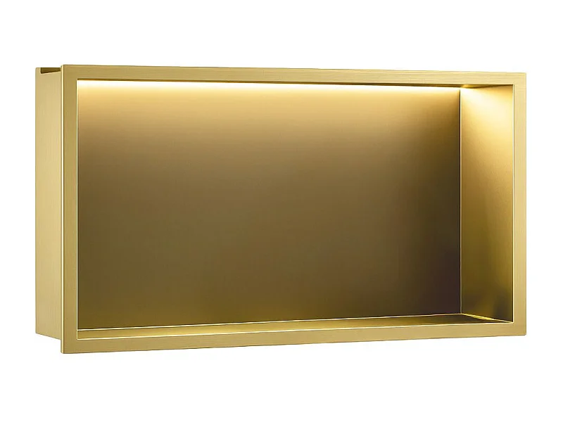 Nischenregal Rea 30X60 Led Brush Gold
