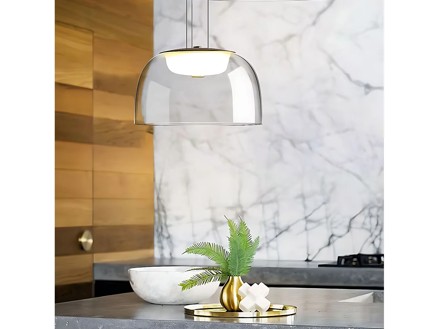 Hangende Plafondlamp Toolight App1690-1Pc B Led Gold