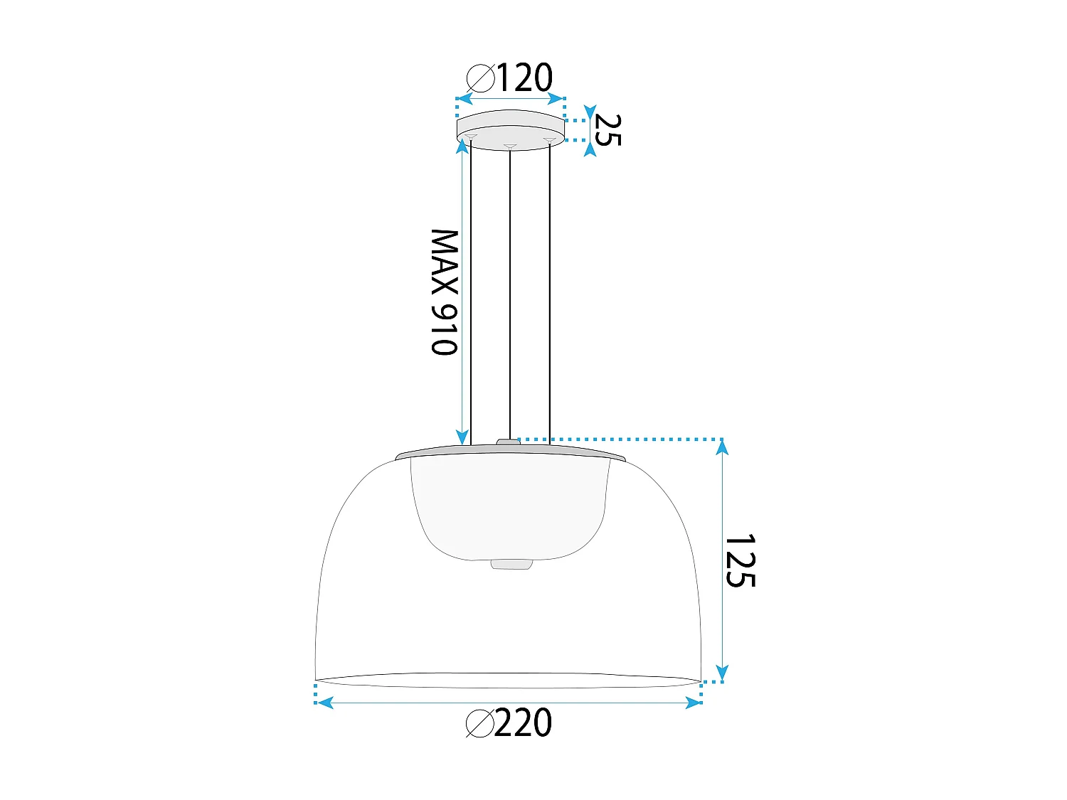 Hangende Plafondlamp Toolight App1690-1Pc B Led Gold