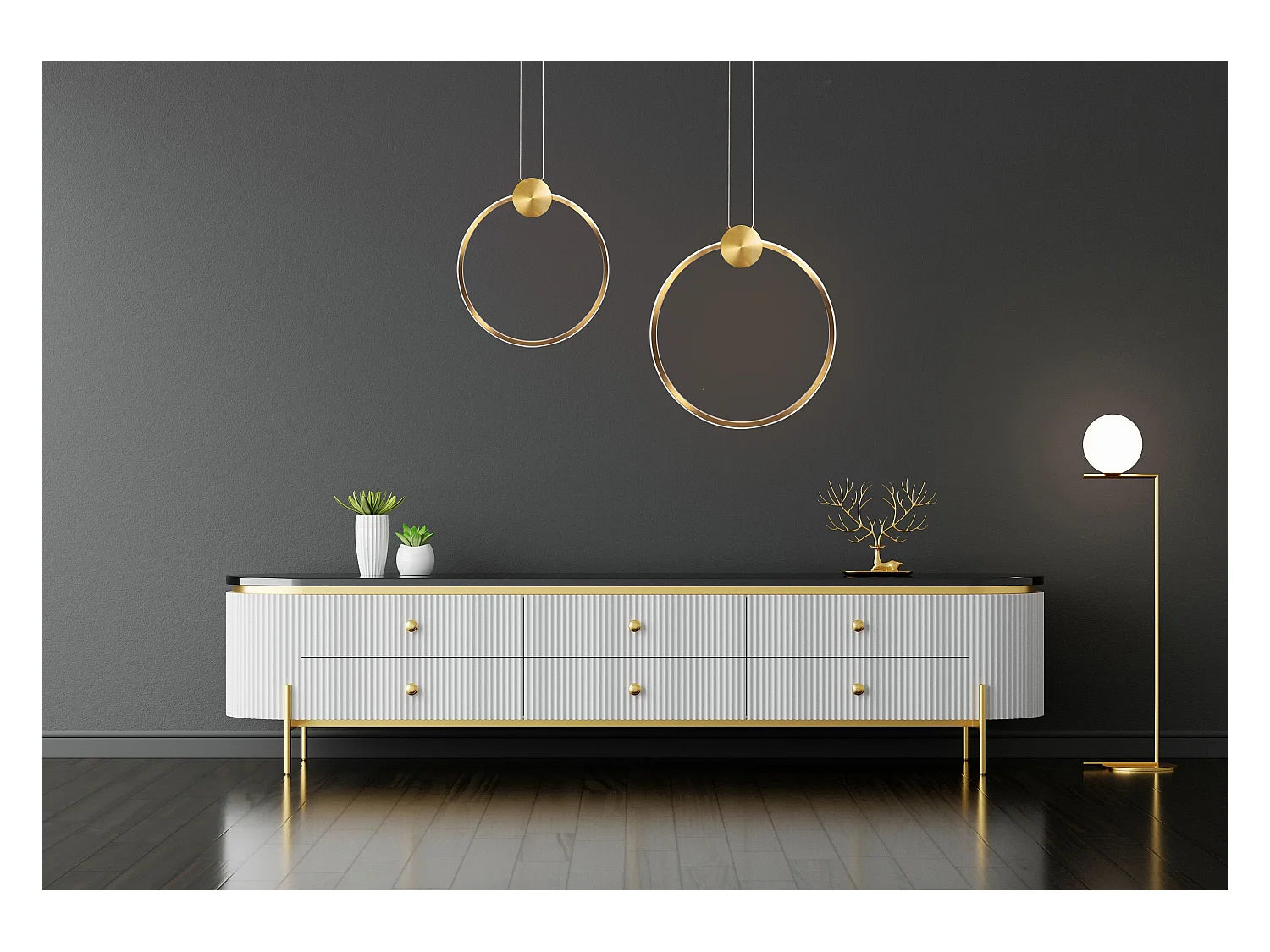 Lampada Rea Led App1394-Cp 30Cm Brush Gold