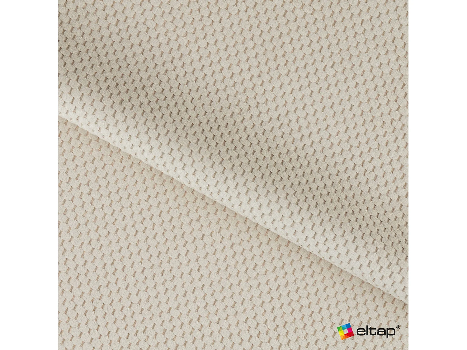 Letto box spring Damian/140x200/rivestimento in tessuto/Crema