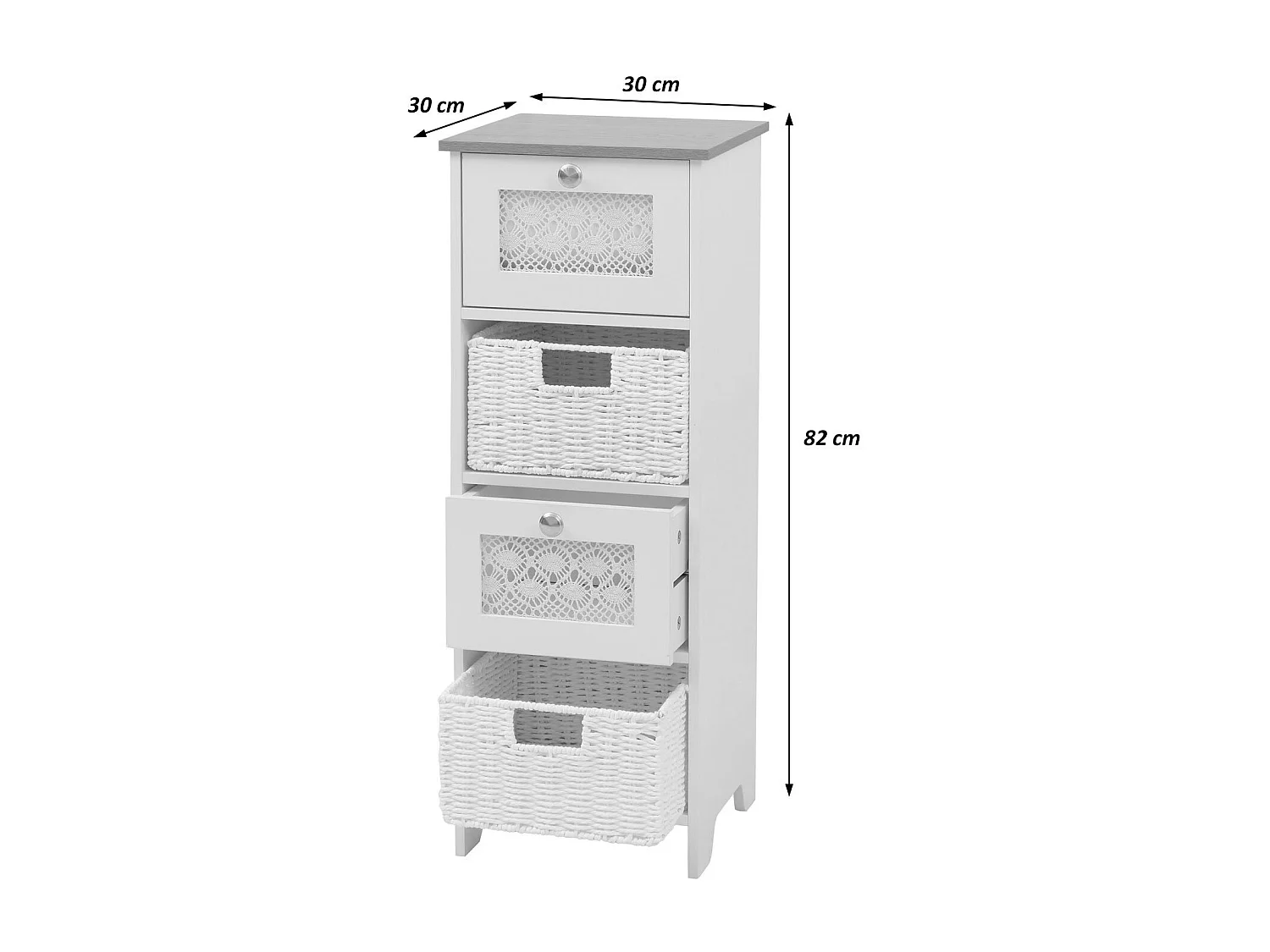 Commode MCW-O75,  marron