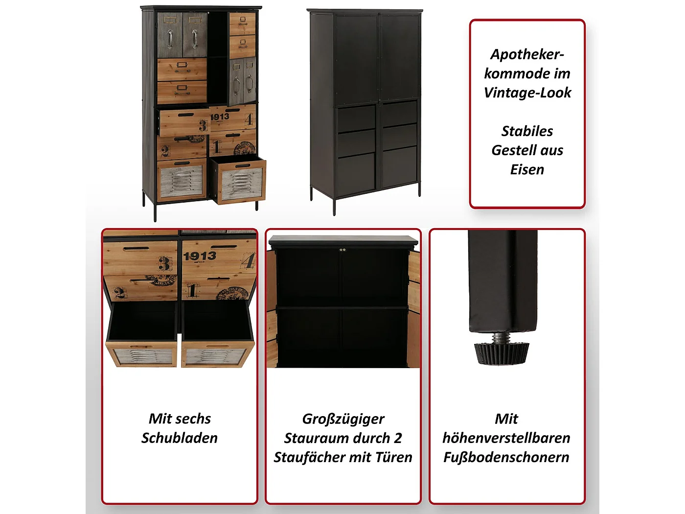 Apothekerkommode MCW-O80