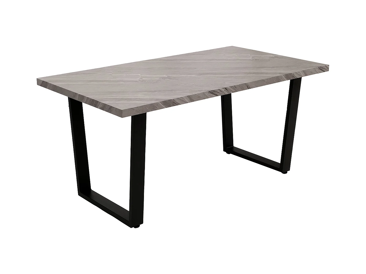 Stół do jadalni MCW-O61,  wygląd marmuru szary