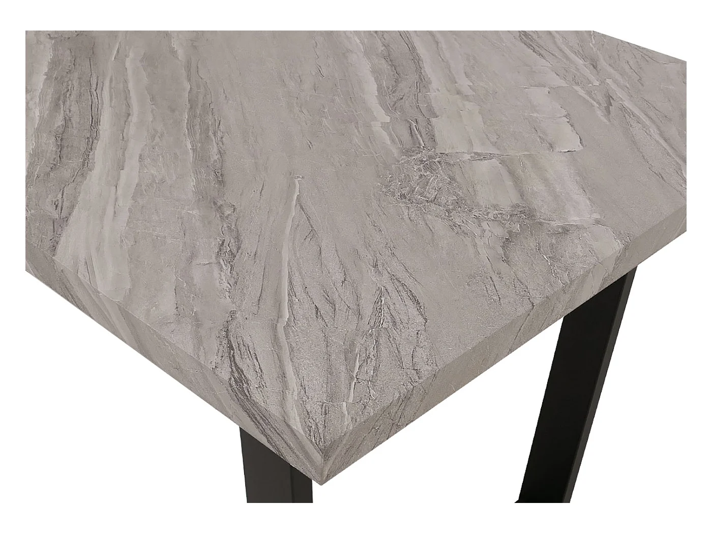 Stół do jadalni MCW-O61,  wygląd marmuru szary