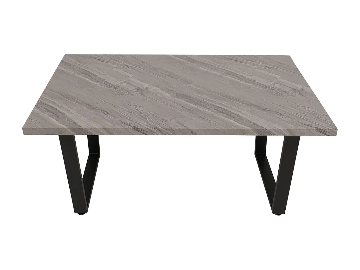 Esszimmertisch MCW-O61, Marmor-Optik grau