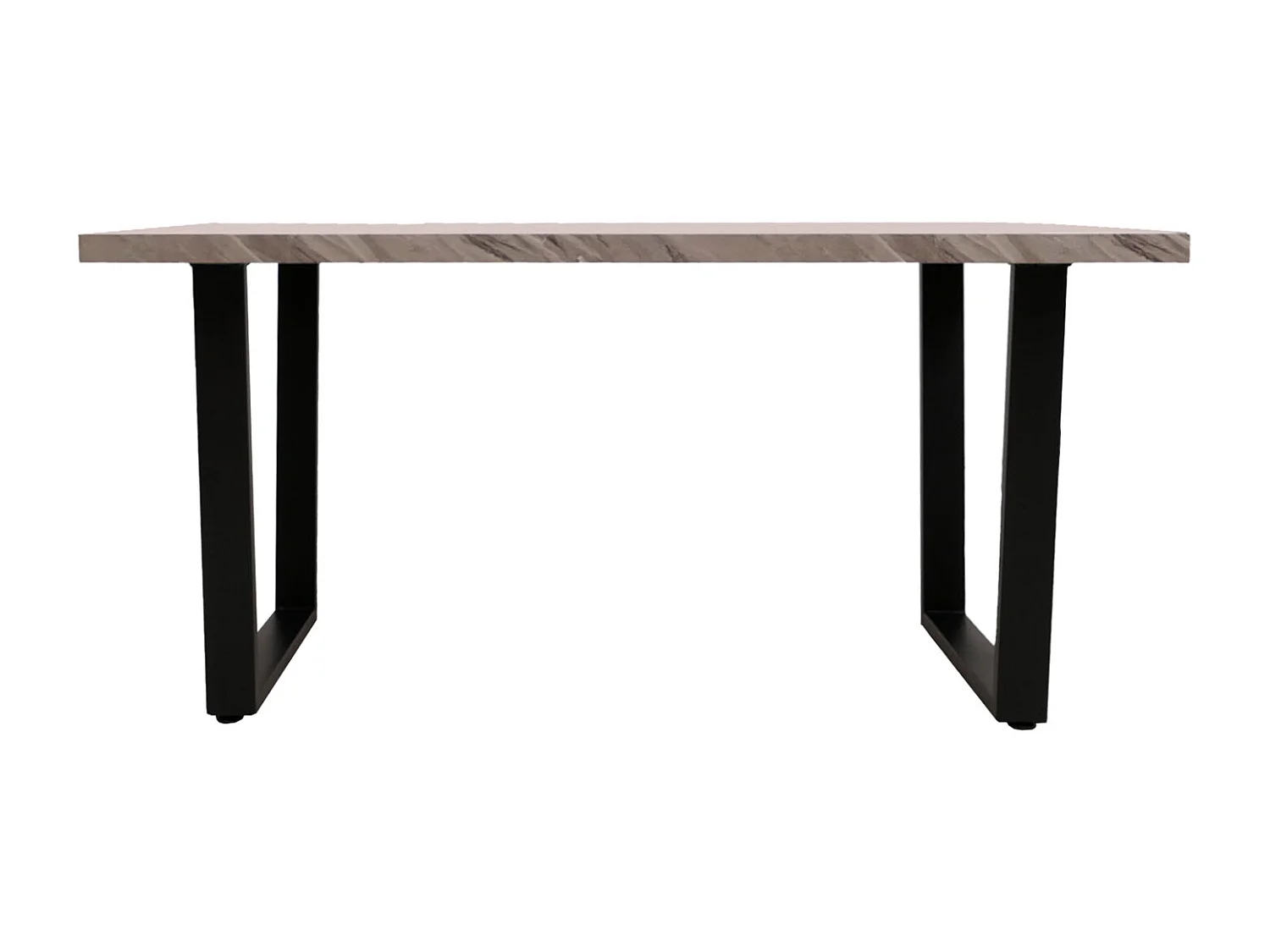 Spisebord MCW-O61,  grå marmorlook