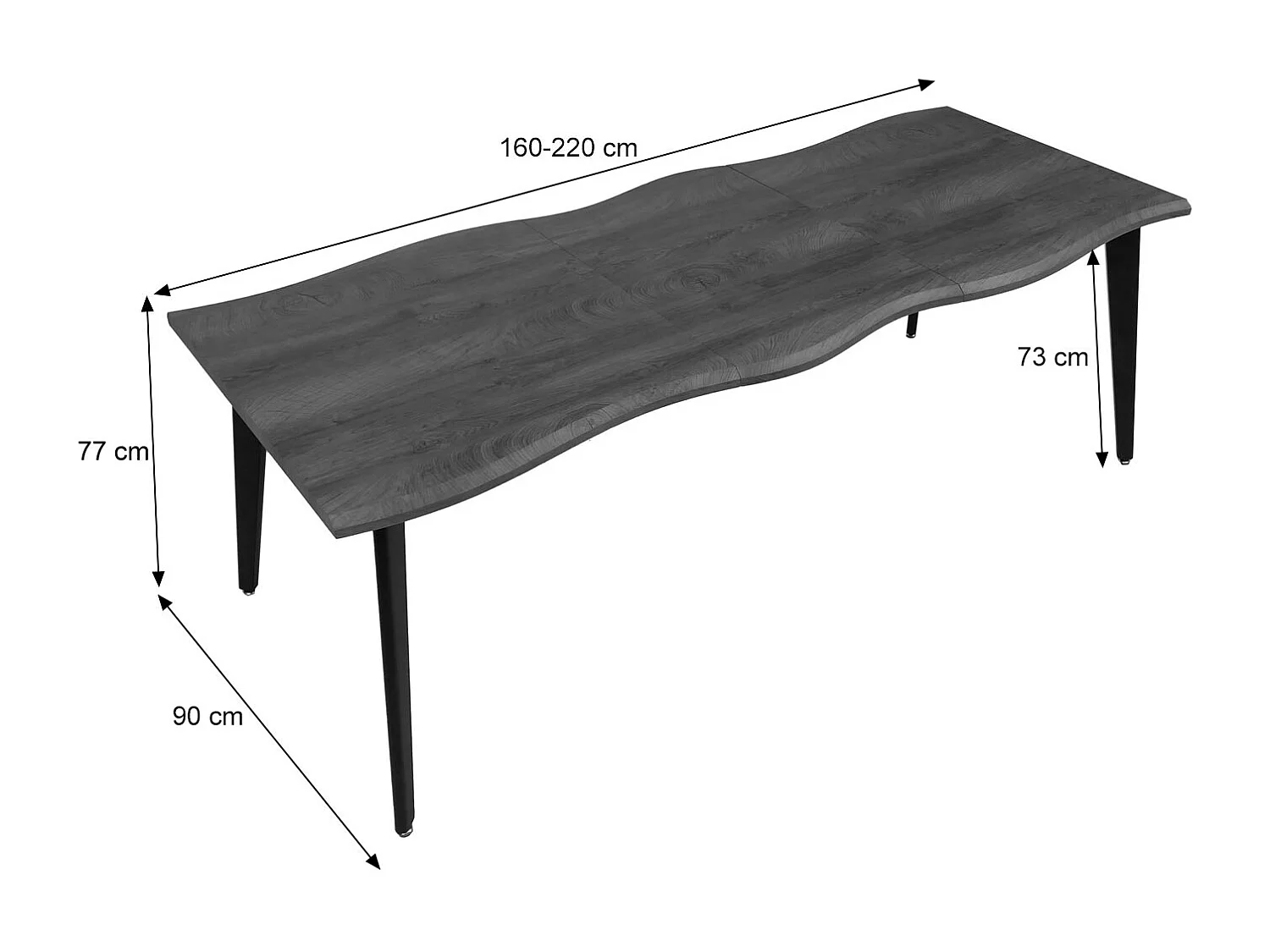 Stół do jadalni MCW-O60,  jasny dąb