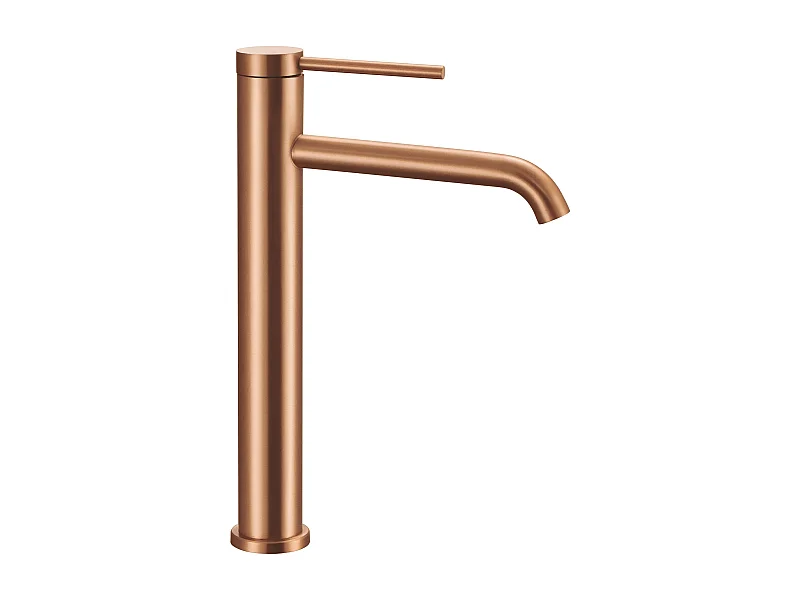 Torneira Para Lavatório Rea Clif High Brush Copper