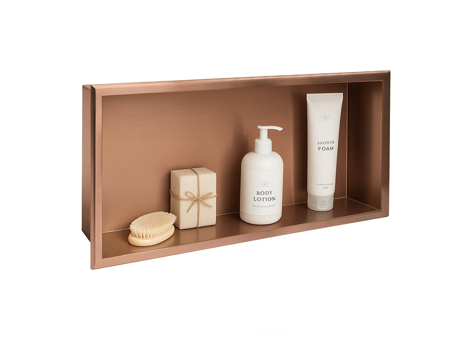 Étagère D'Encastrement Pour Salle De Bains Rea 30X60 Brush Copper