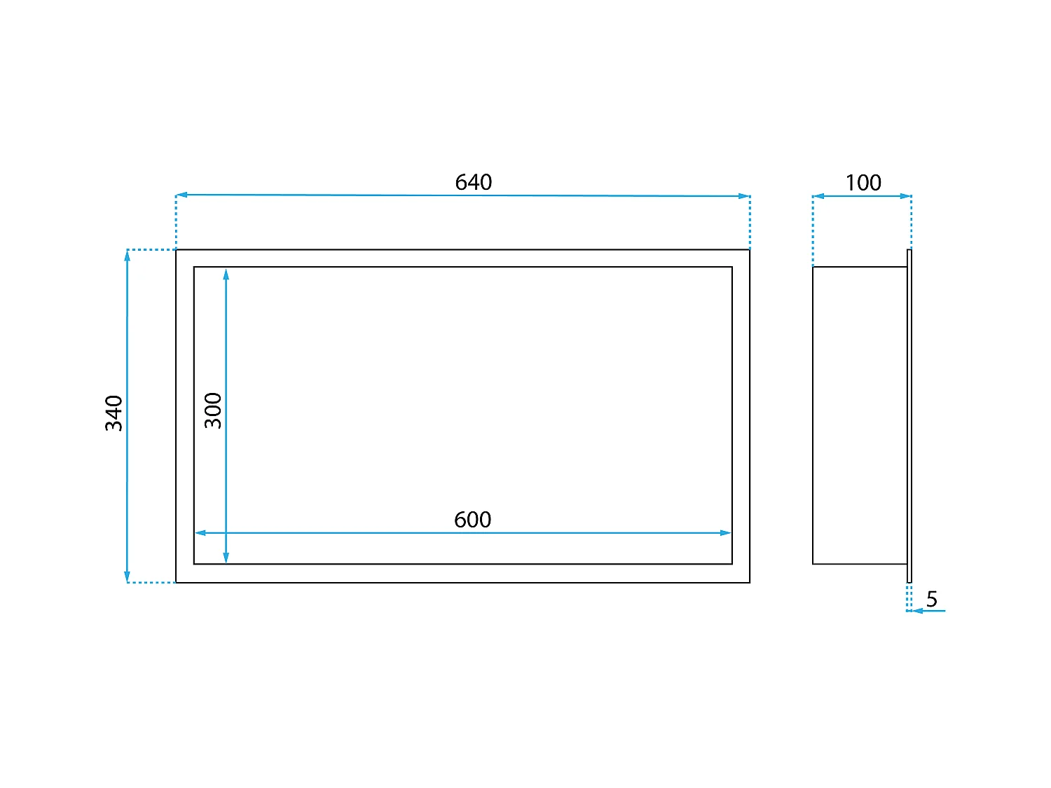 Étagère D'Encastrement Pour Salle De Bains Rea 30X60 Brush Copper