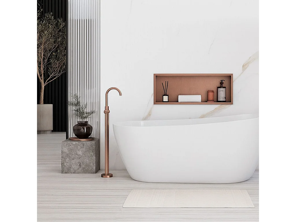 Étagère D'Encastrement Pour Salle De Bains Rea 30X60 Brush Copper