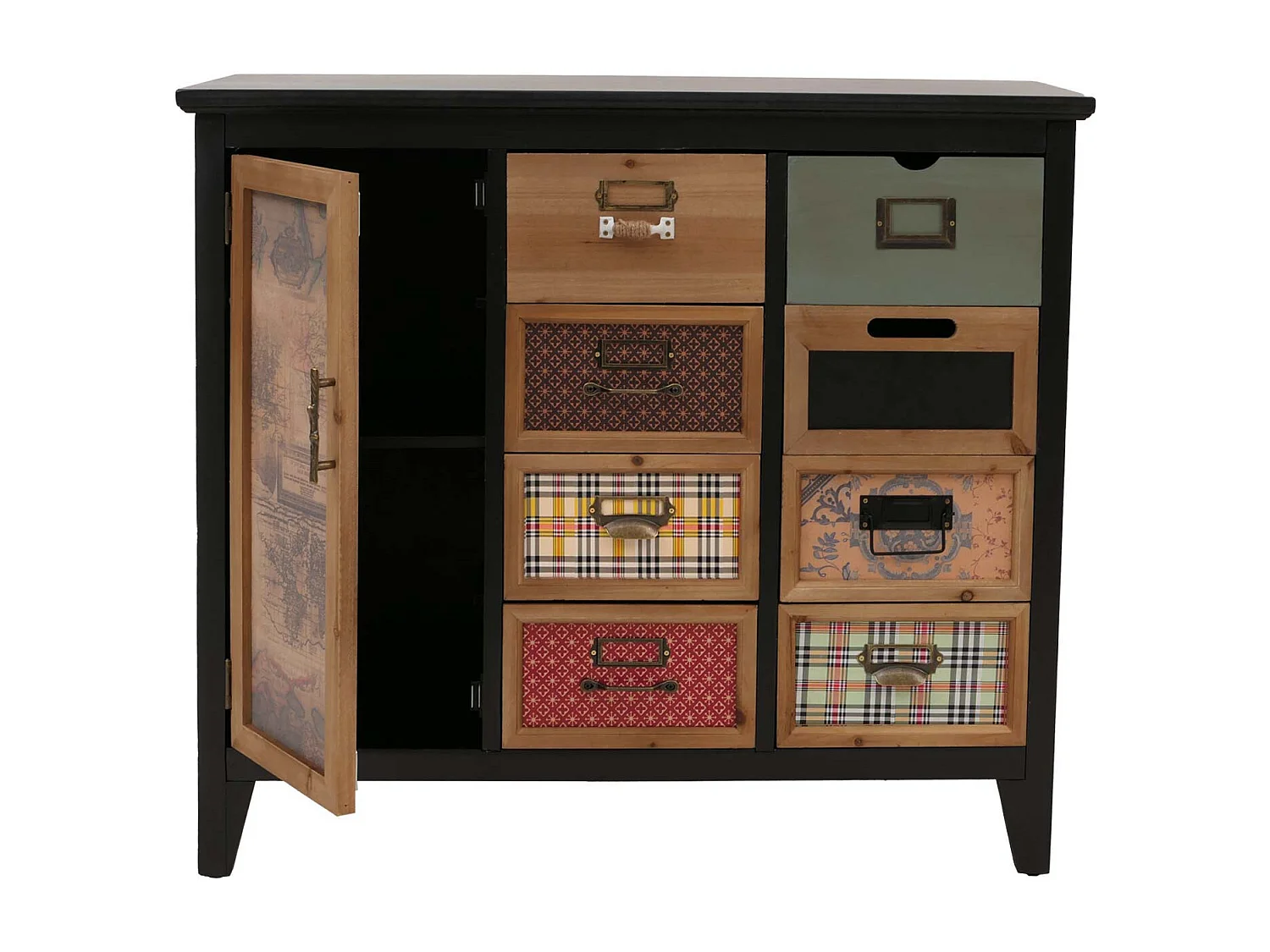 Commode de pharmacien MCW-O63,  Corps noir