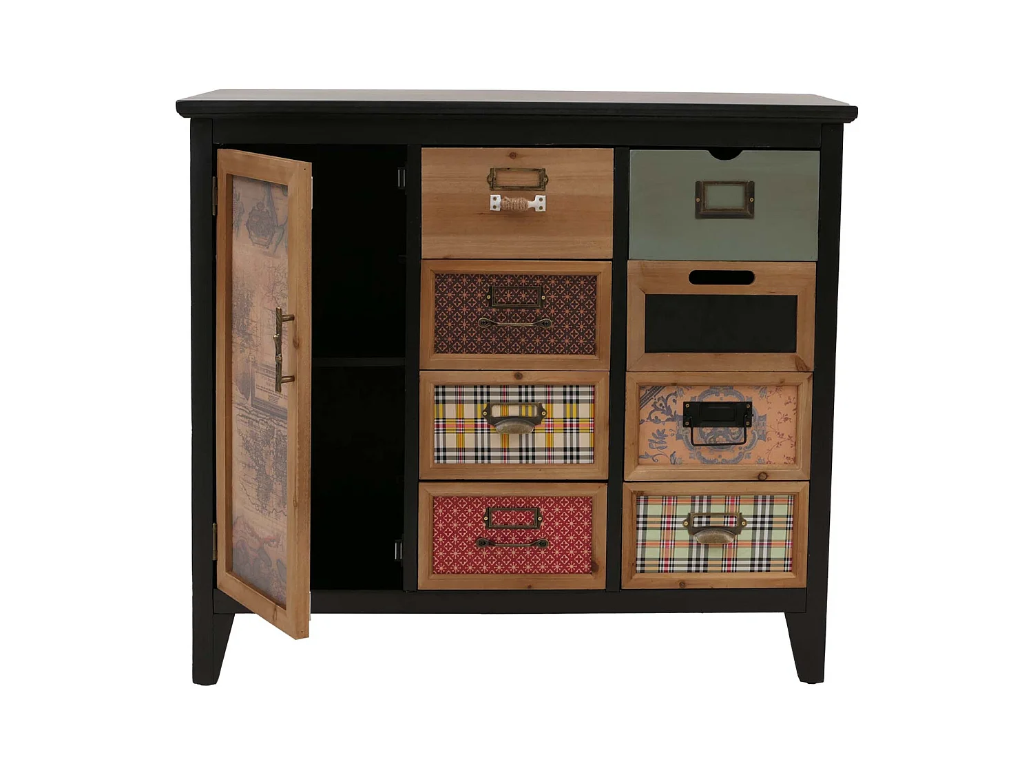 Commode de pharmacien MCW-O63,  Corps noir
