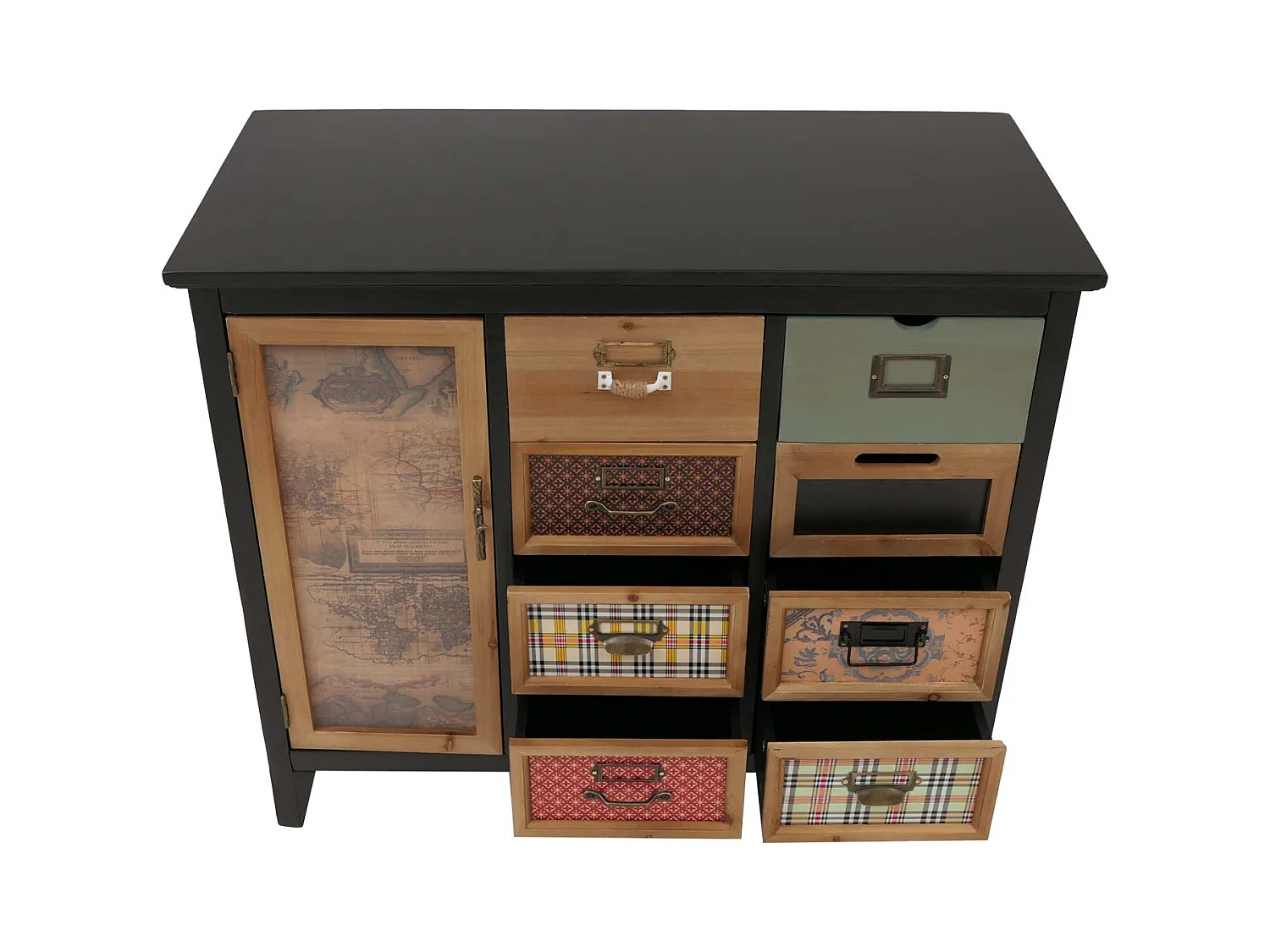 Commode de pharmacien MCW-O63,  Corps noir