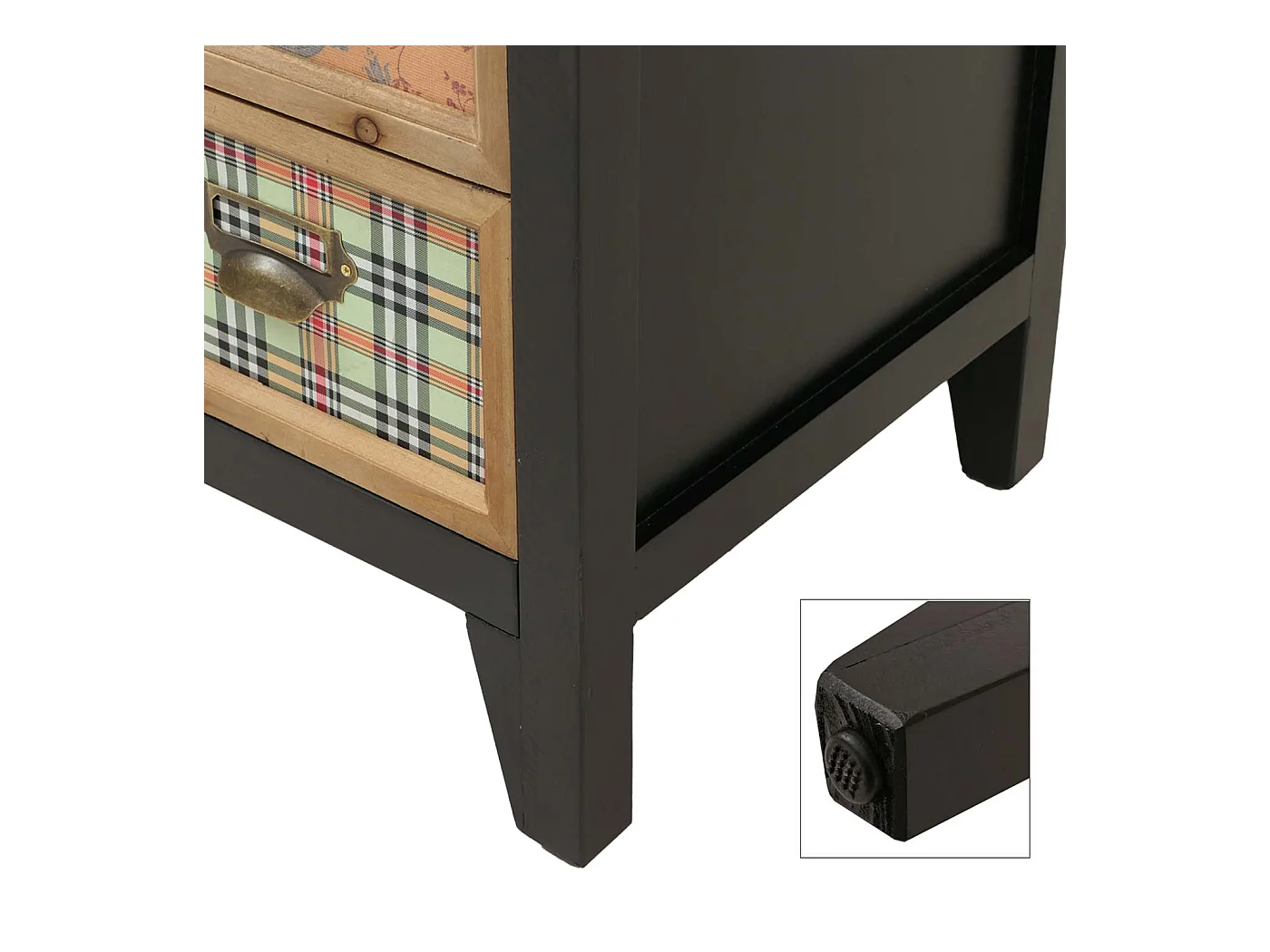 Commode de pharmacien MCW-O63,  Corps noir
