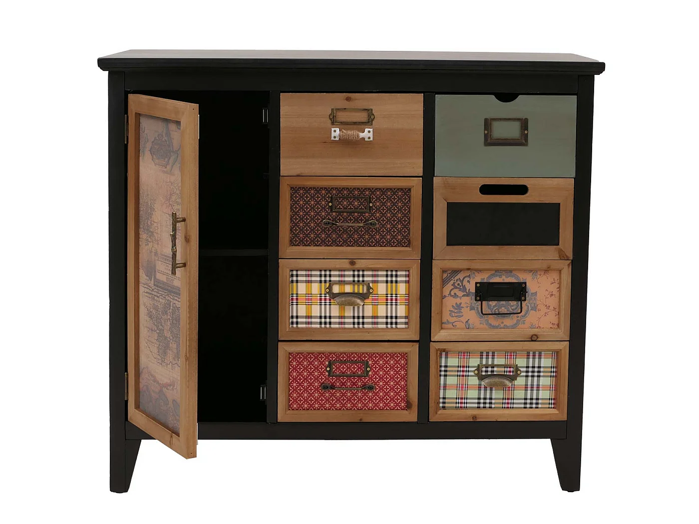 Commode de pharmacien MCW-O63,  Corps noir