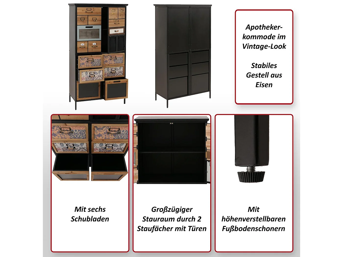 Apothekerkommode MCW-O80