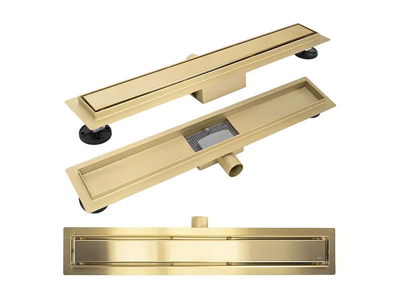 Drain Linéaire Rea Neox 70 Brush Gold