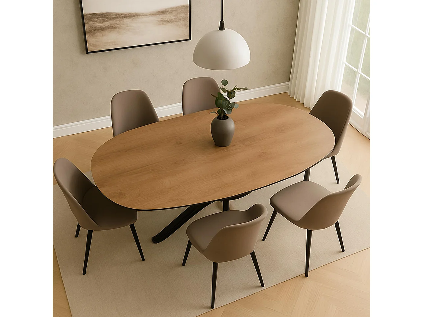 Stół do jadalni MCW-O56,  wygląd orzechowy