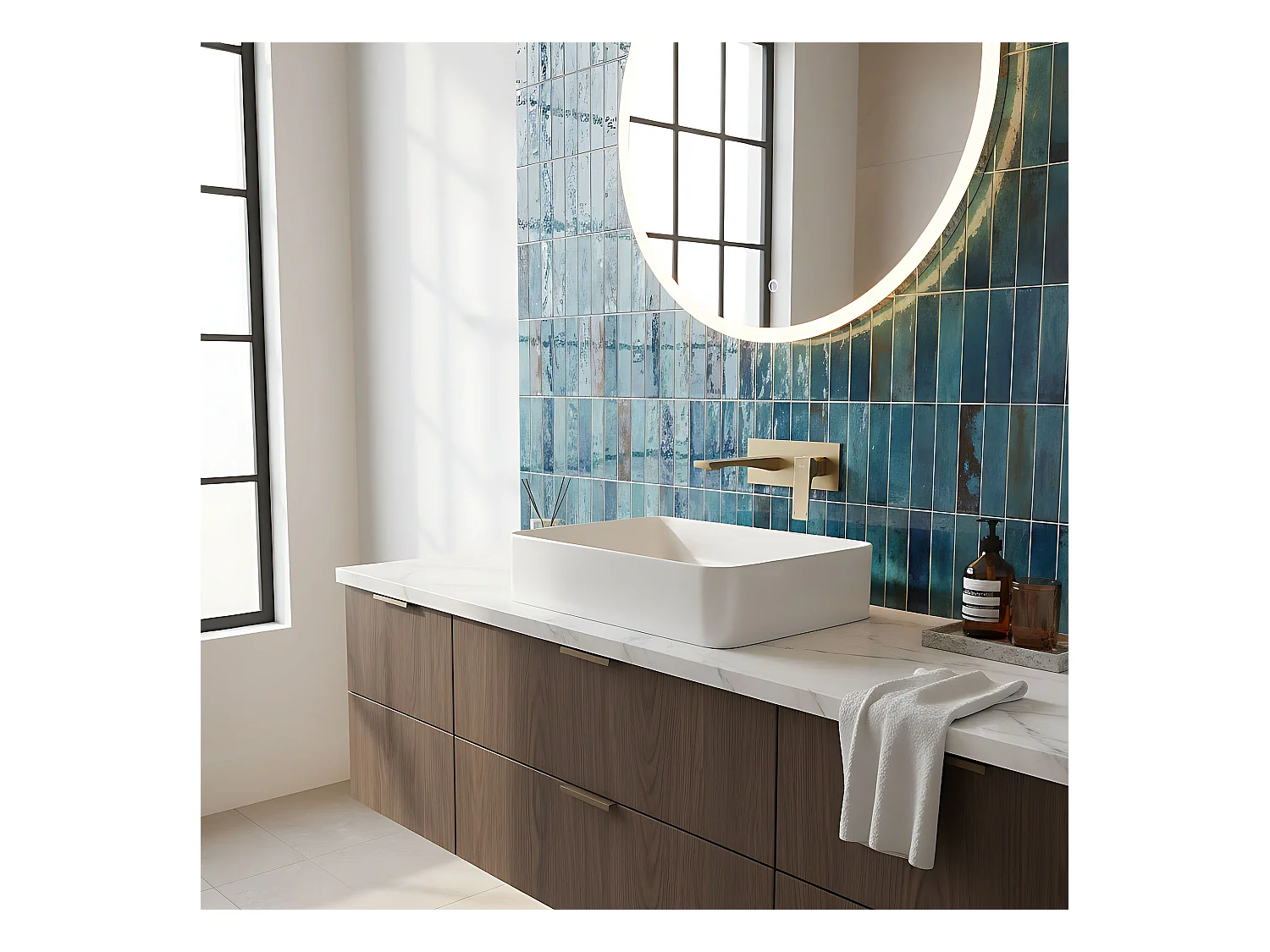 Torneira Oculta Rea Joe Brush Gold