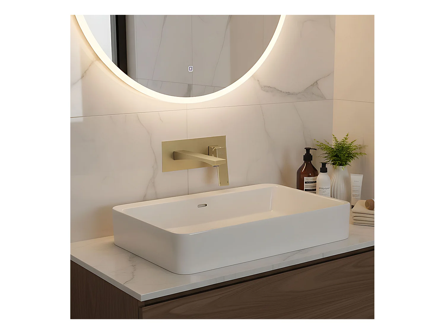 Torneira Oculta Rea Joe Brush Gold