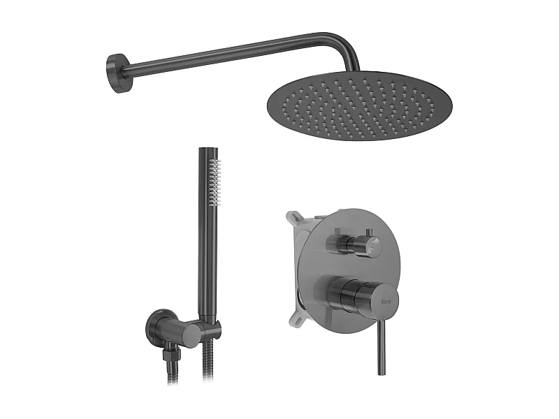 Unterputz Duschset Rea Lungo +Box Titanium
