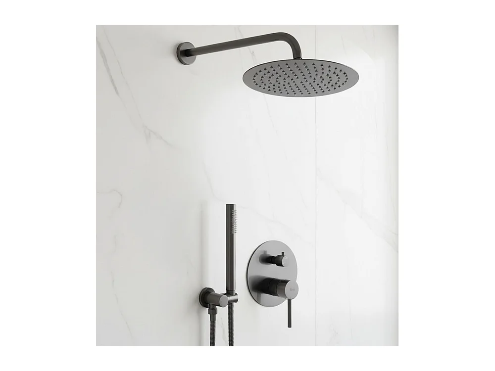 Kit De Douche Encastré Rea Lungo +Box Titanium