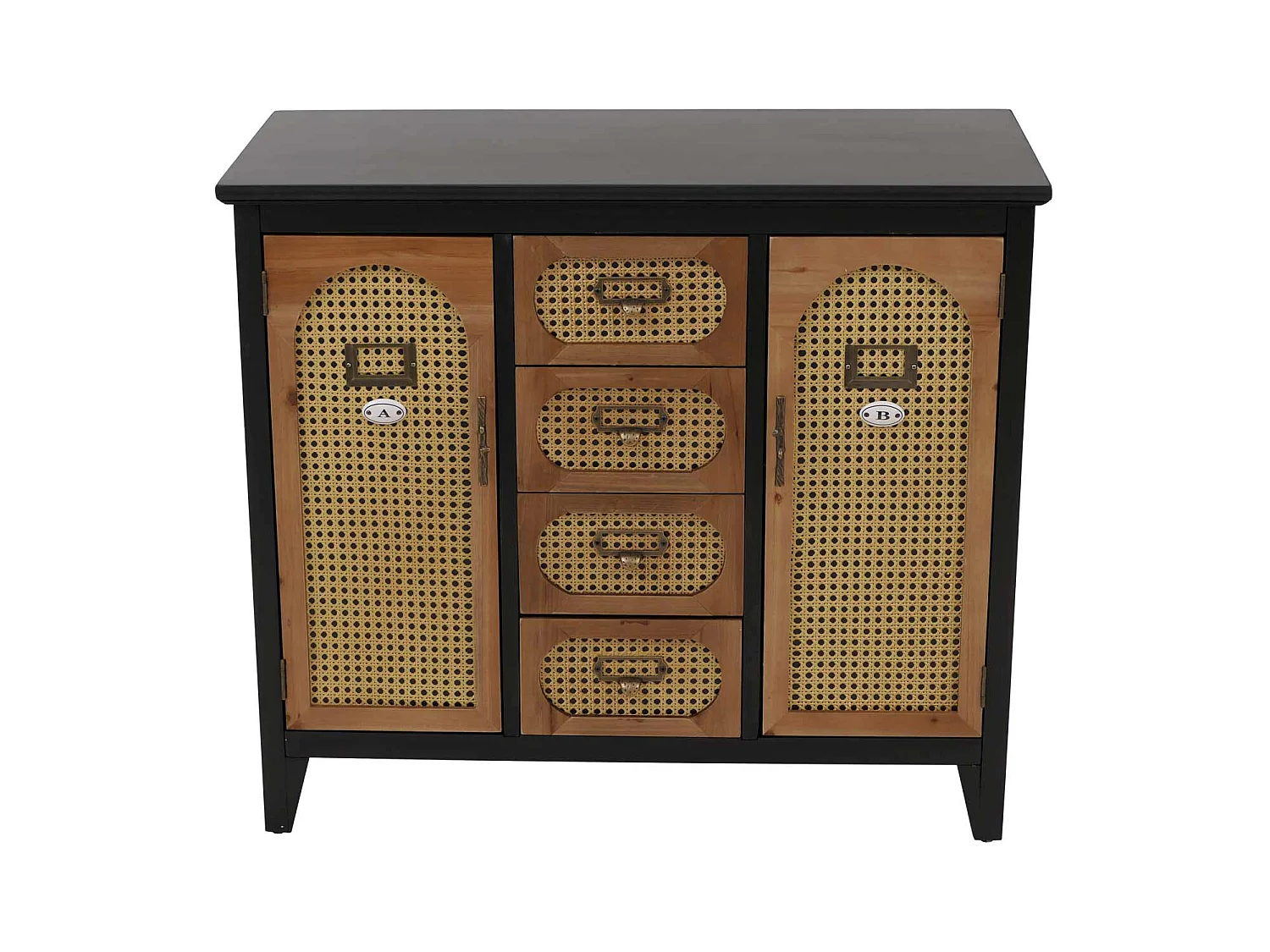 Apothekerkommode MCW-O63, Korpus schwarz