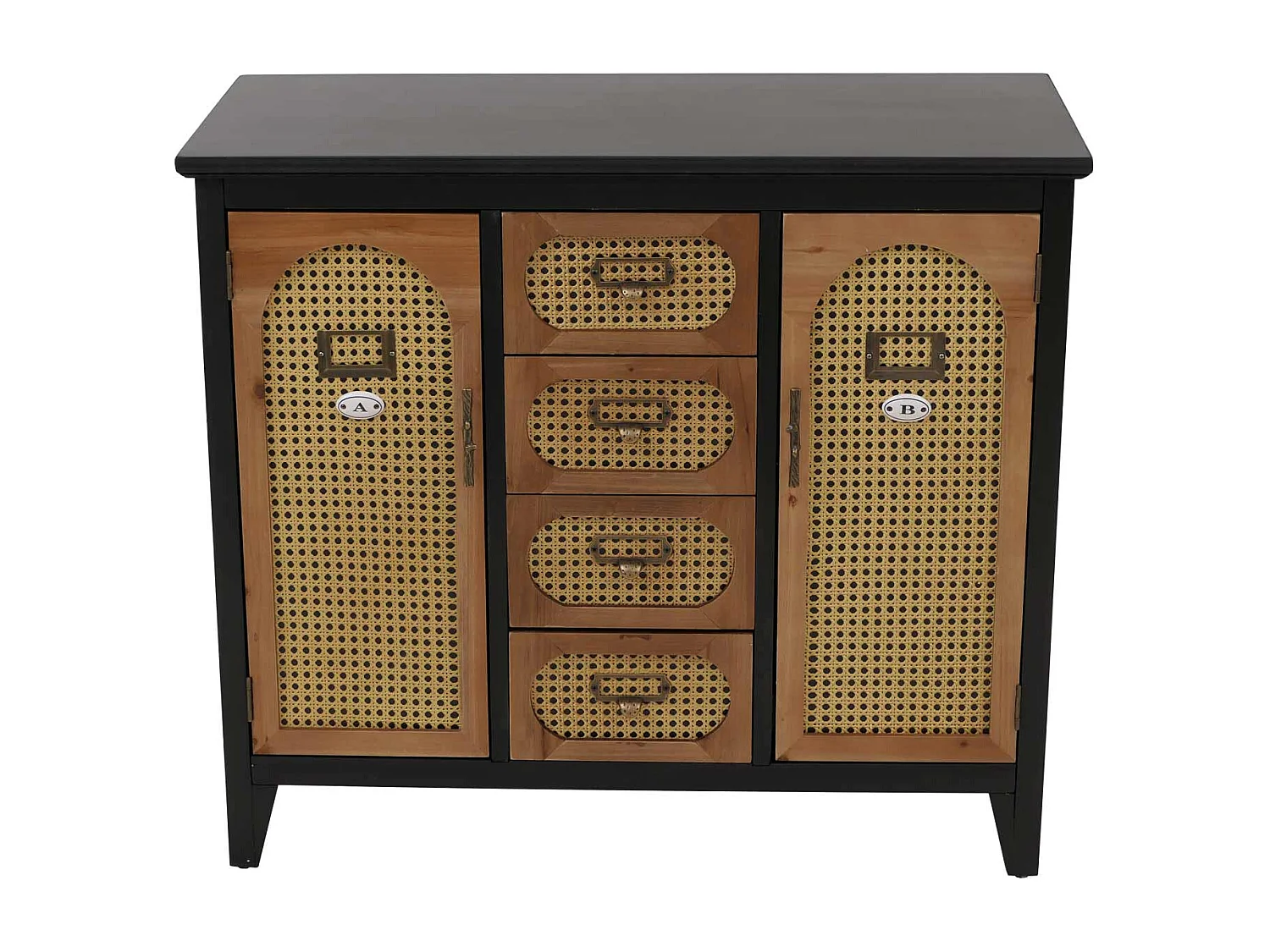 Apothekerkommode MCW-O63, Korpus schwarz