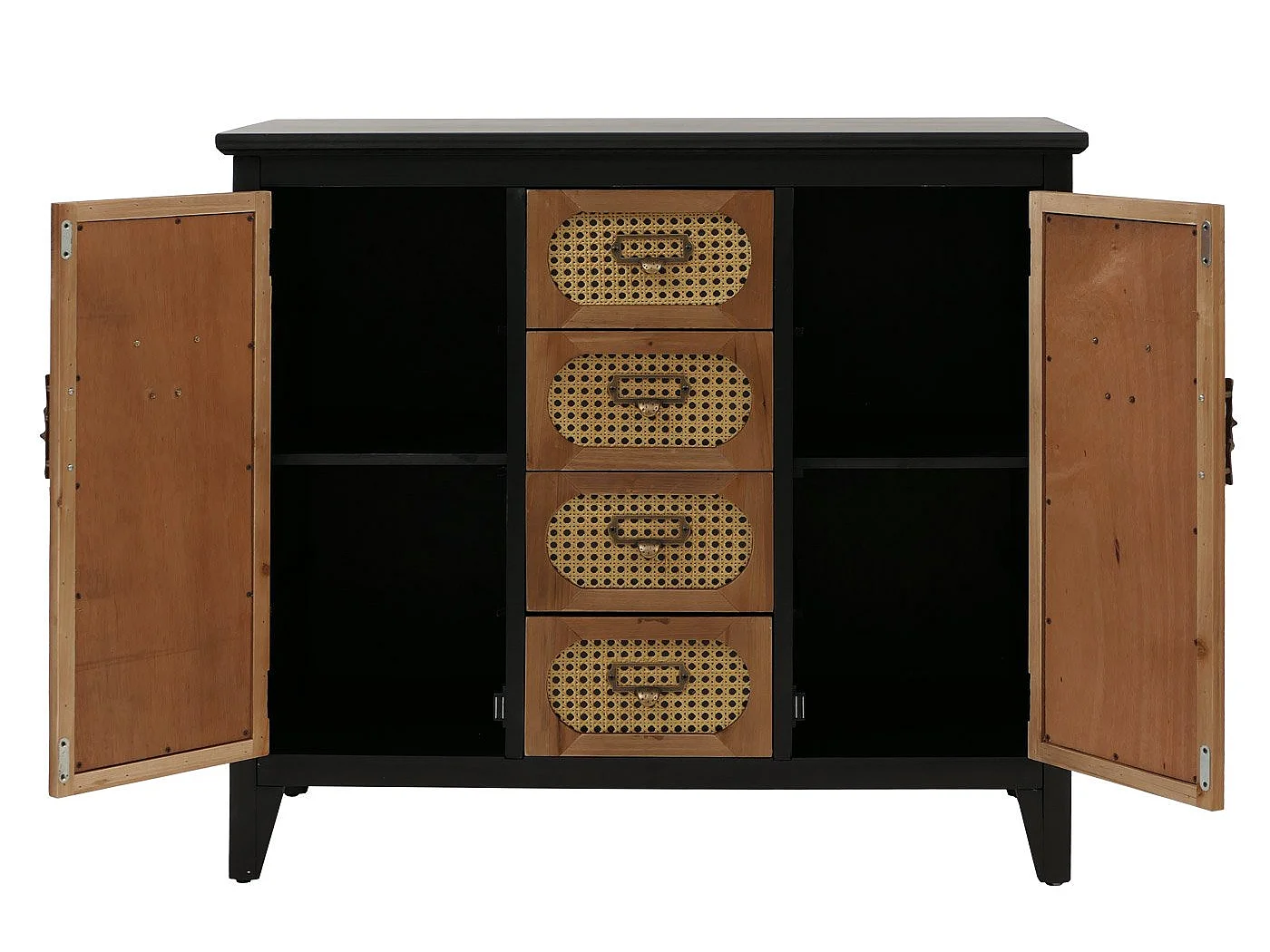 Cómoda de farmácia MCW-O63,  Corpo preto