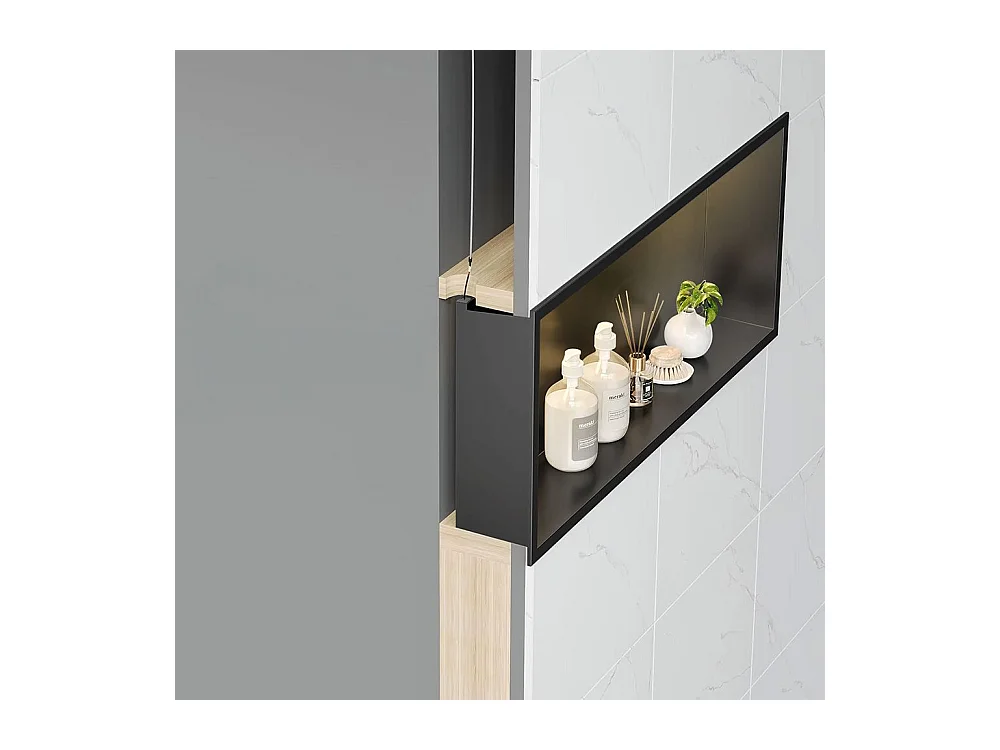 Nischenregal Rea 30X60 Led Black
