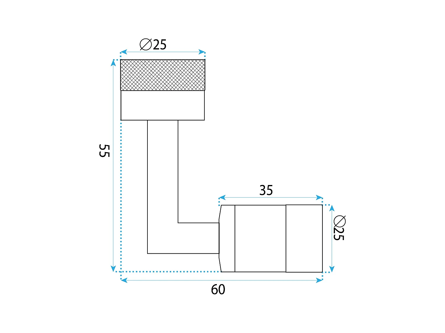 Extension Pivotante Rea Colt Chrome