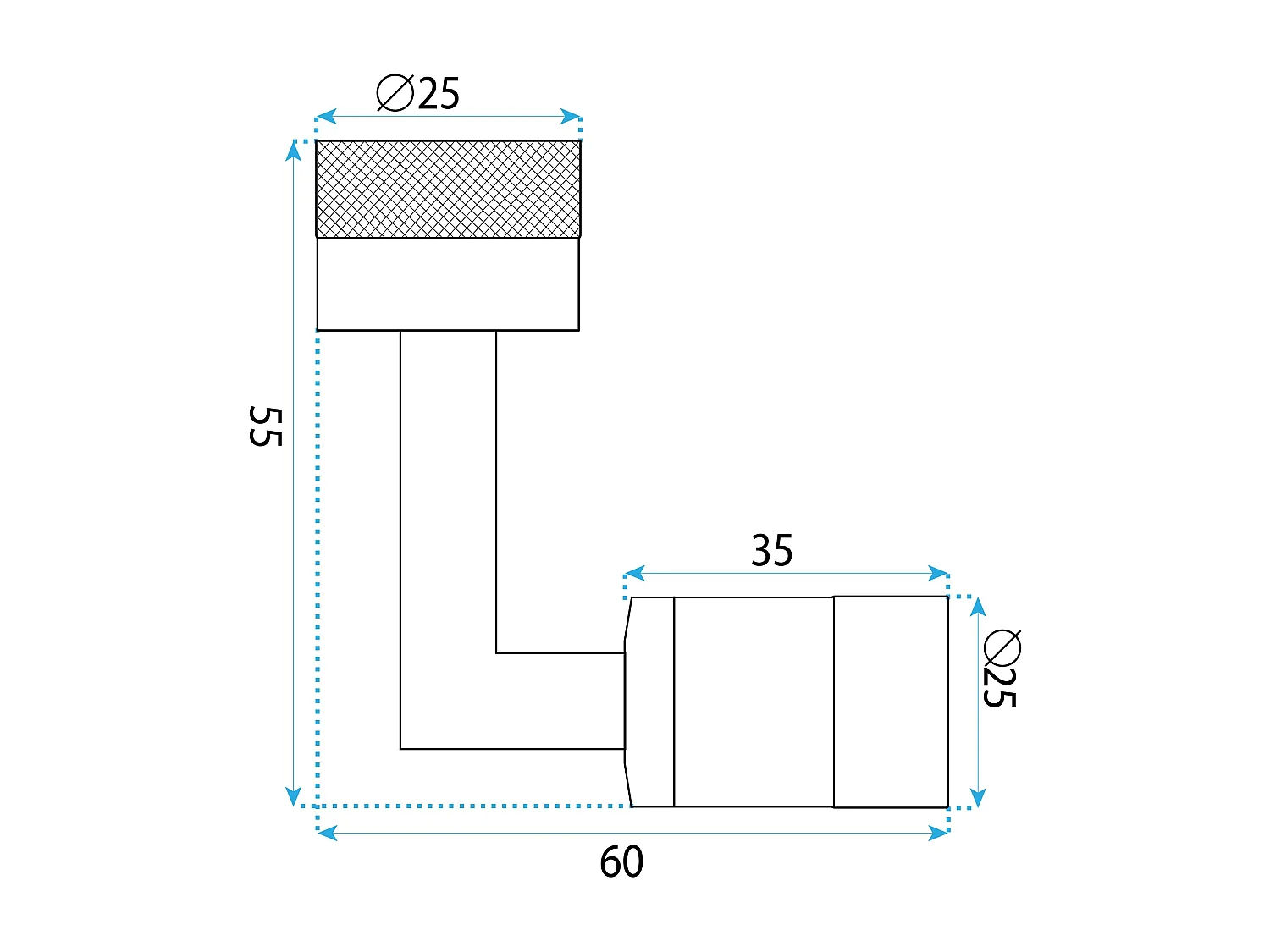 Extensão Giratória Rea Colt Chrome