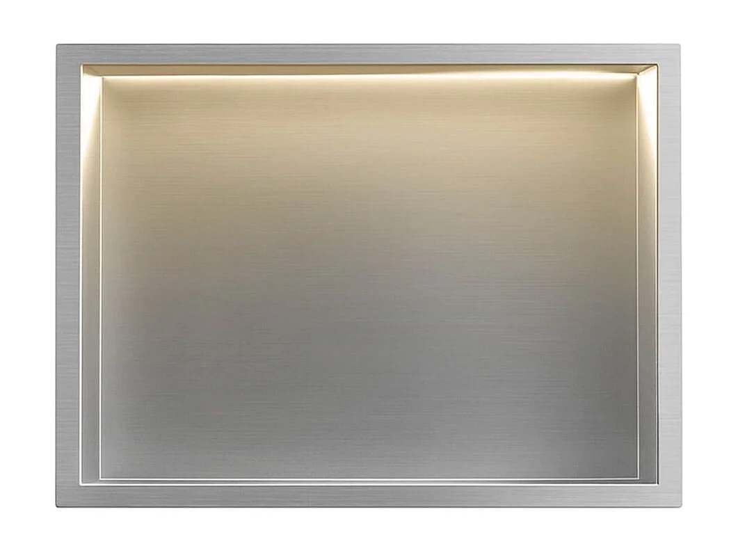 Nischenregal Rea 30X45 Led Brush Steel