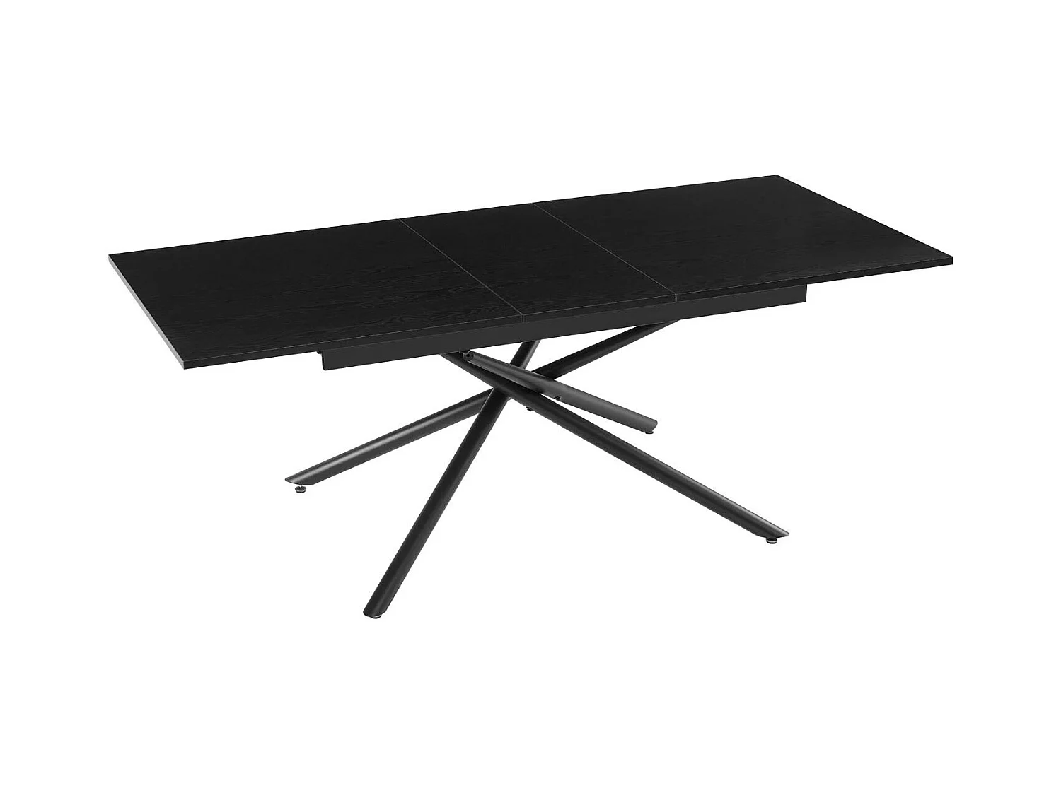 Stół do jadalni MCW-O57,  wygląd kamienia czarny