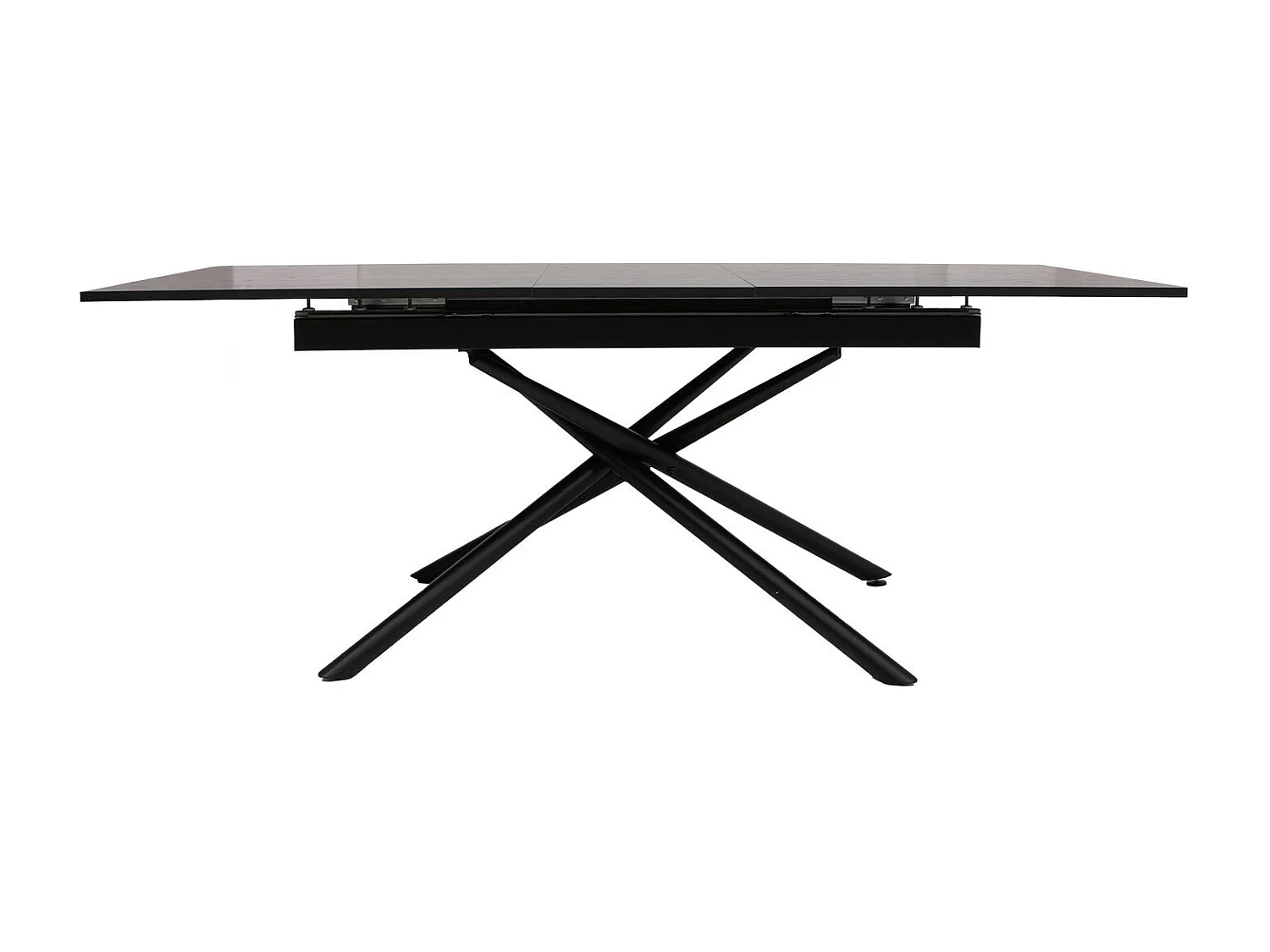 Stół do jadalni MCW-O57,  wygląd kamienia czarny