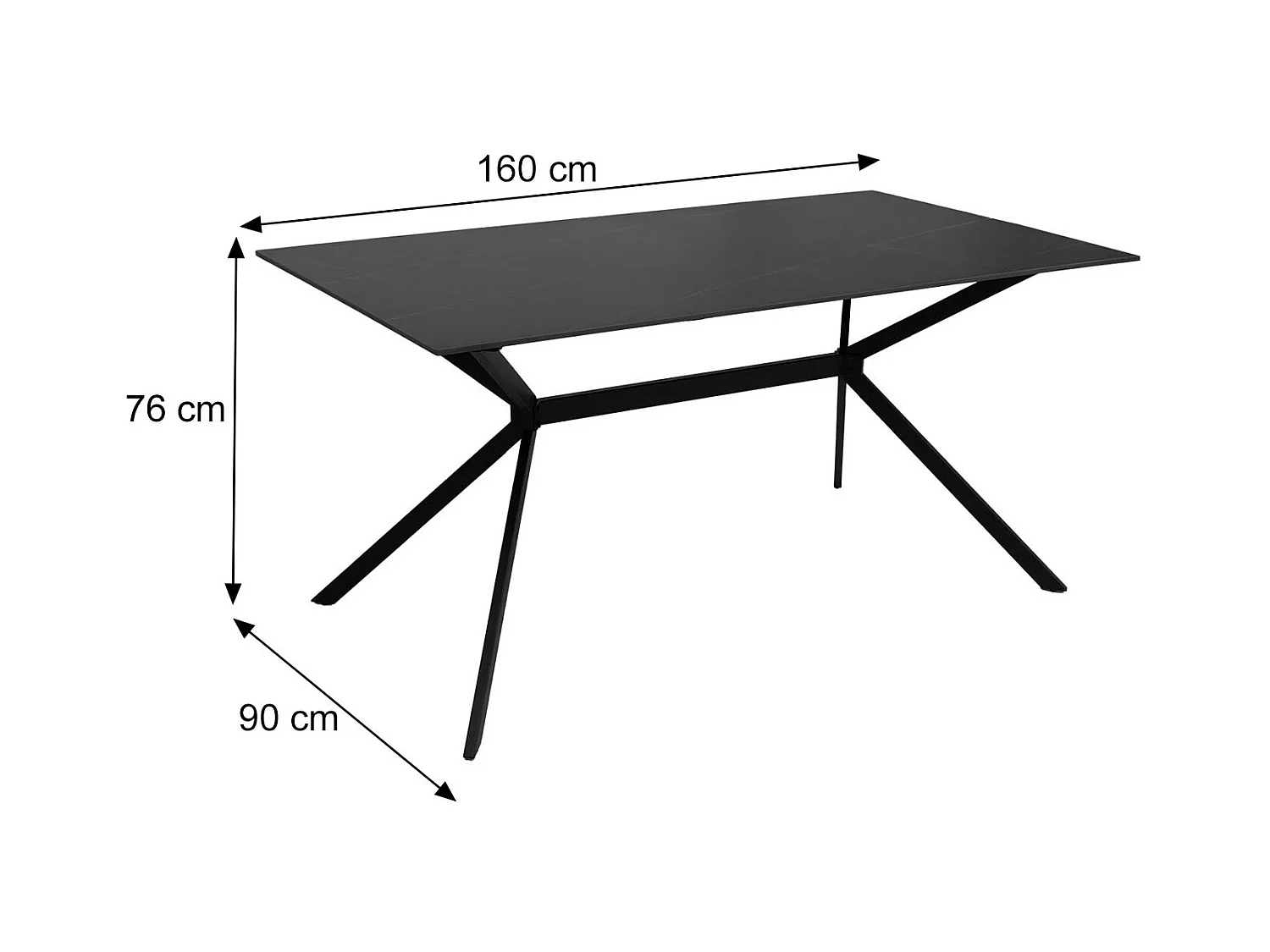 Esszimmertisch MCW-O58, Weiß