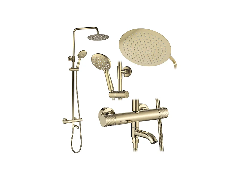 Duschgarnitur Rea Lungo Diamond Gold