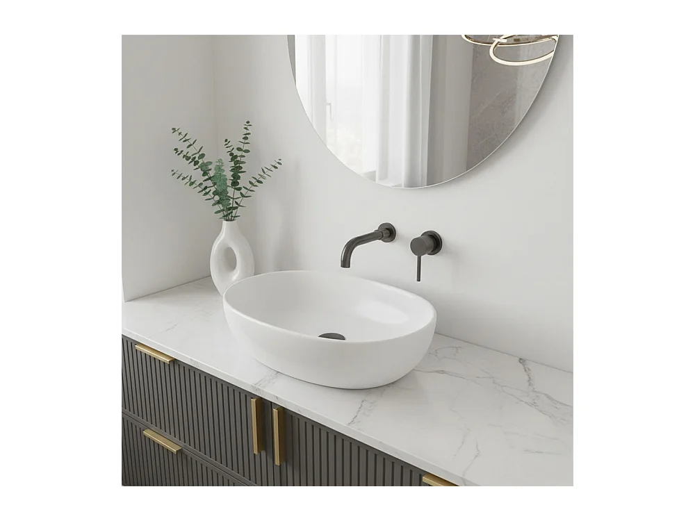 Torneira Oculta Rea Lungo Long +Box Titanium