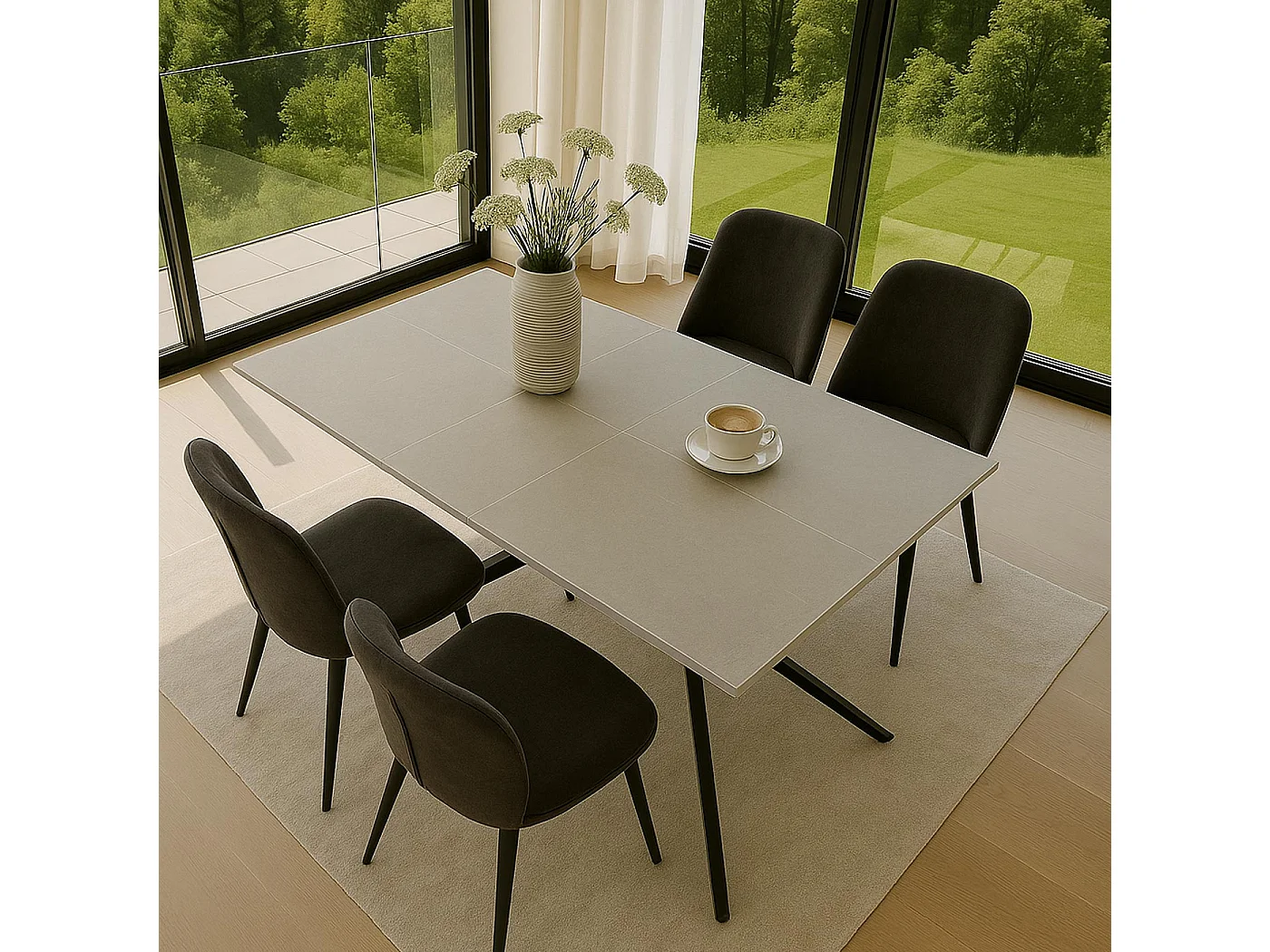 Stół do jadalni MCW-O58,  szary