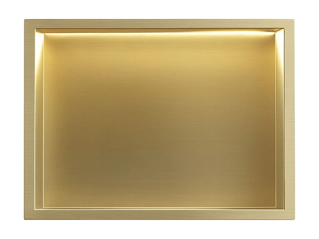 Nischenregal Rea 30X45 Led Brush Gold