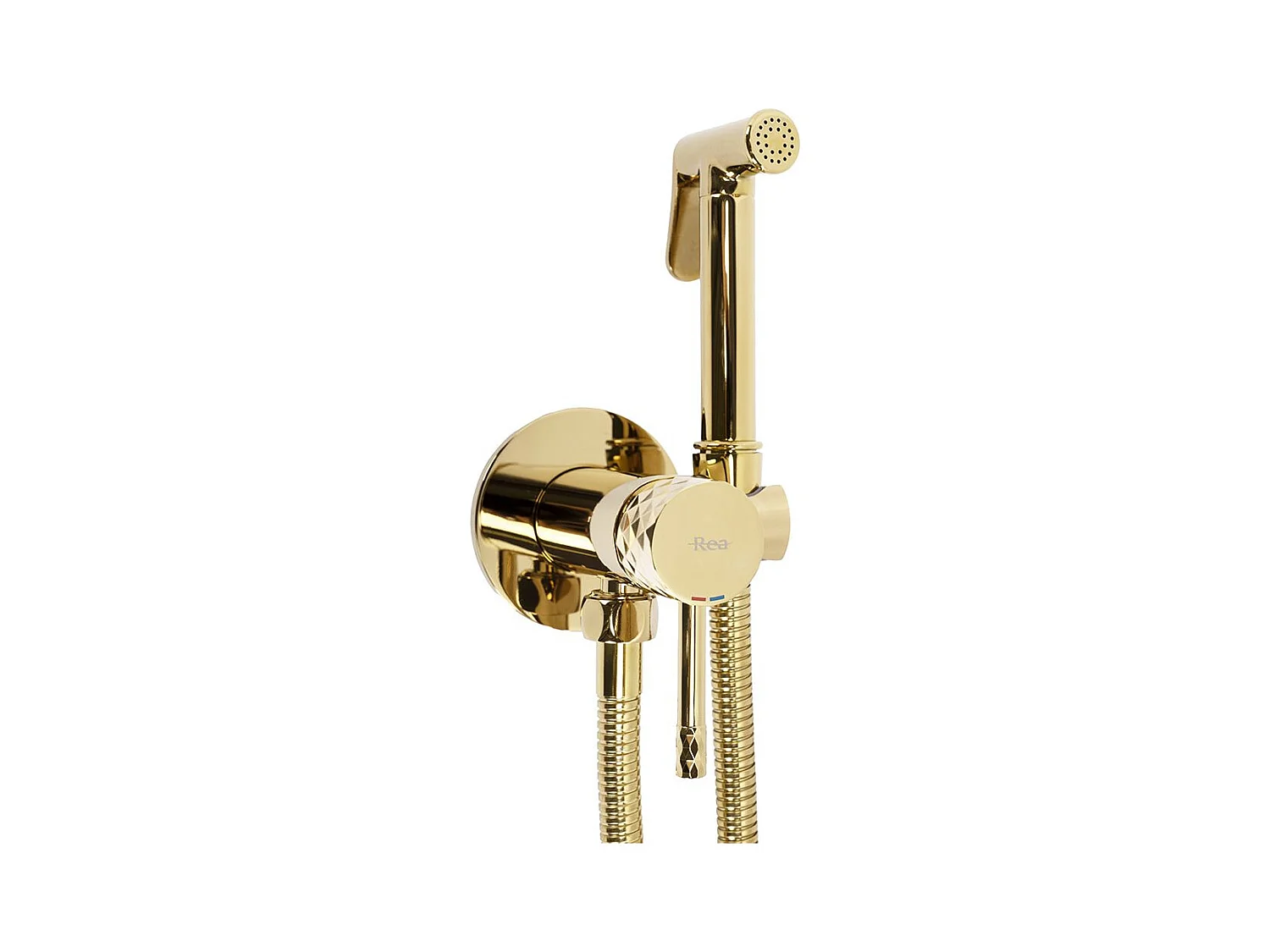 Rubinetto Bidet Rea Lungo Loop Diamond Golden